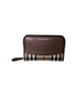 Burberry House Check Zip Around Wallet, front view